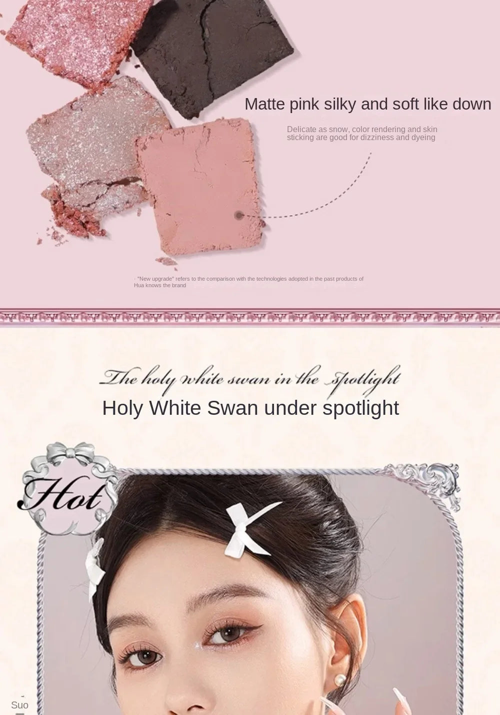 Flower Knows Black Swan Ballet Eyeshadow Palette – 6 Colors