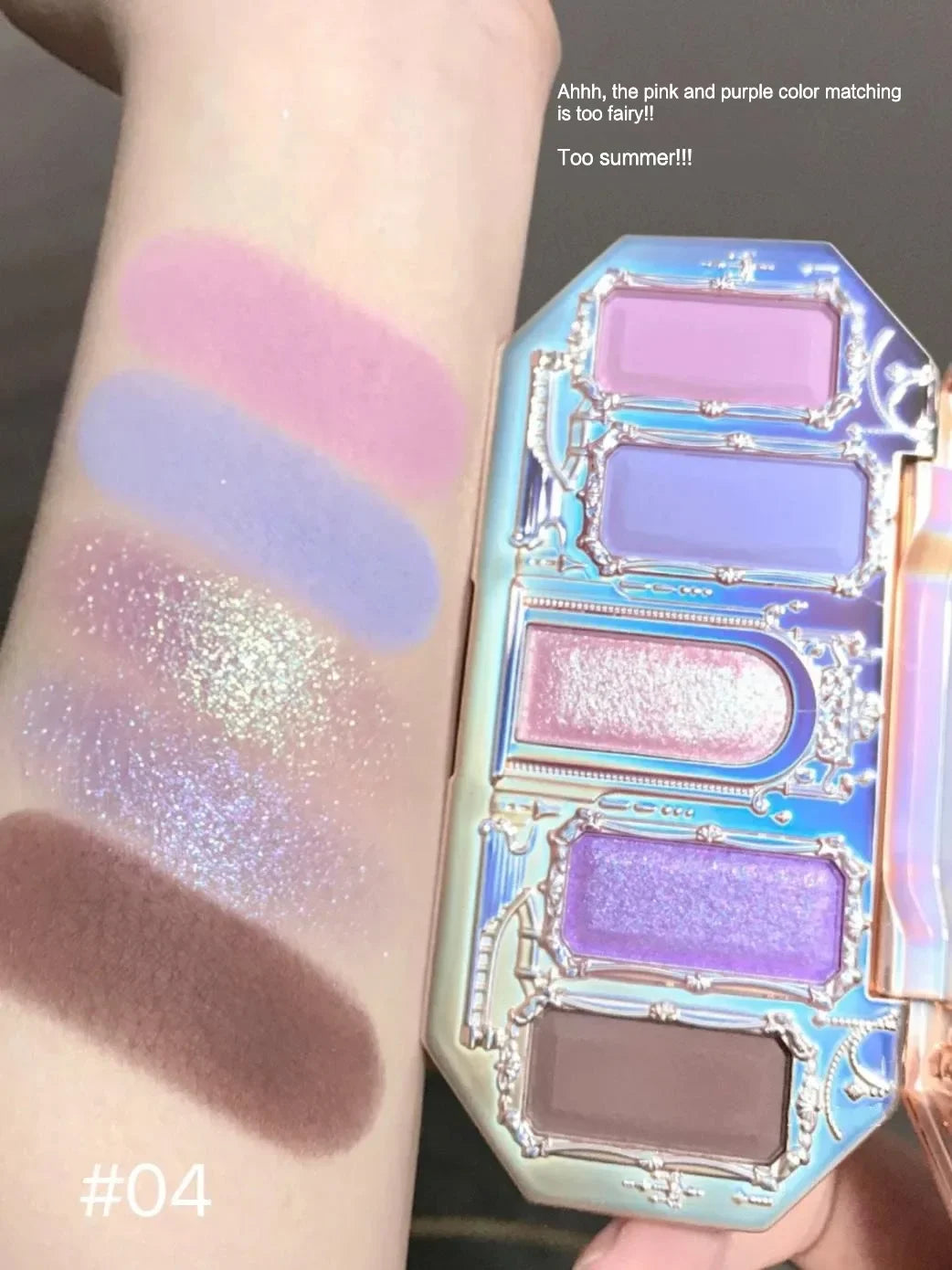 Flower Knows Black Swan Ballet Eyeshadow Palette – 6 Colors