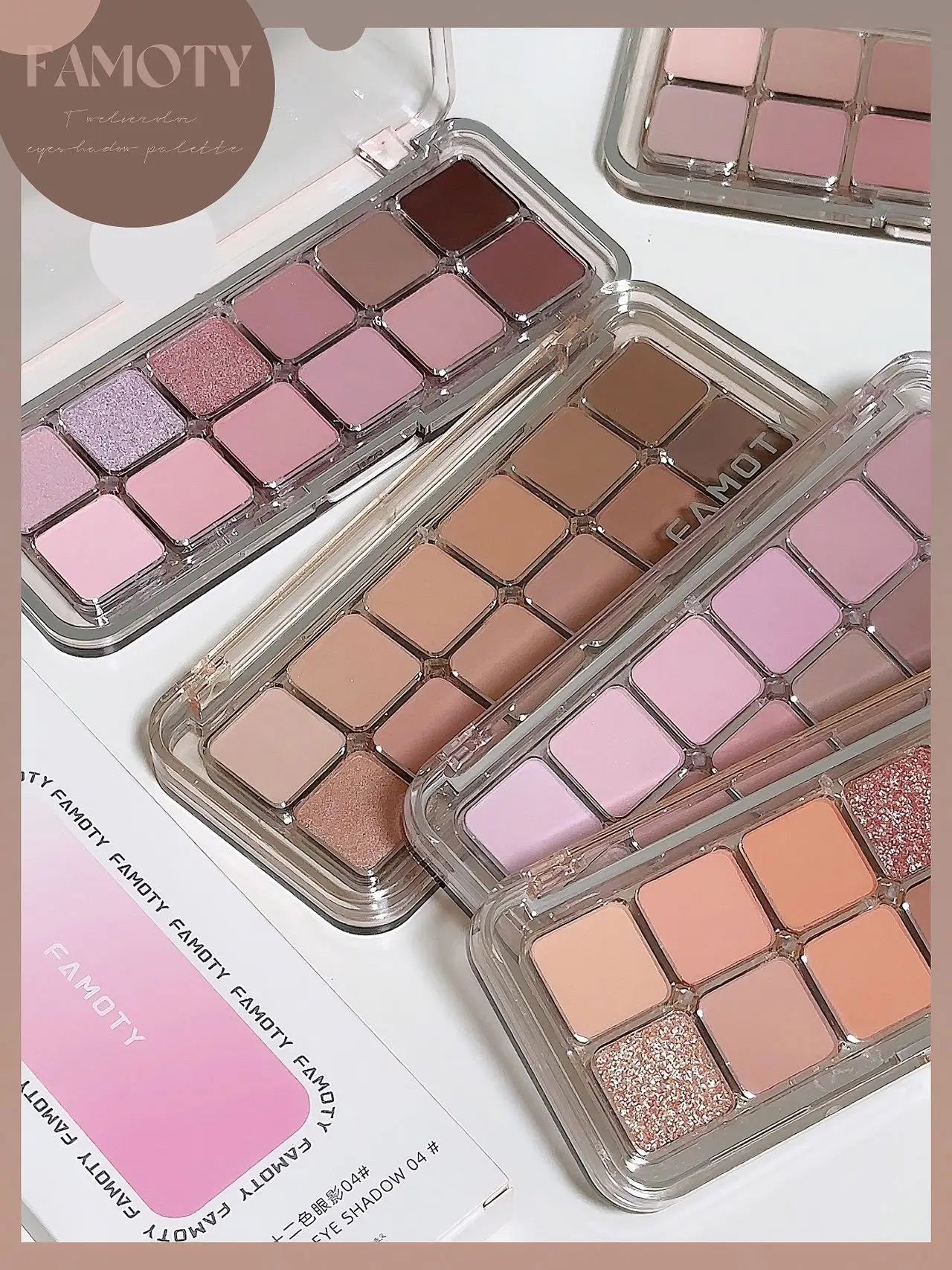 12-Color Matte Eyeshadow Palette – Daily Earth Tones