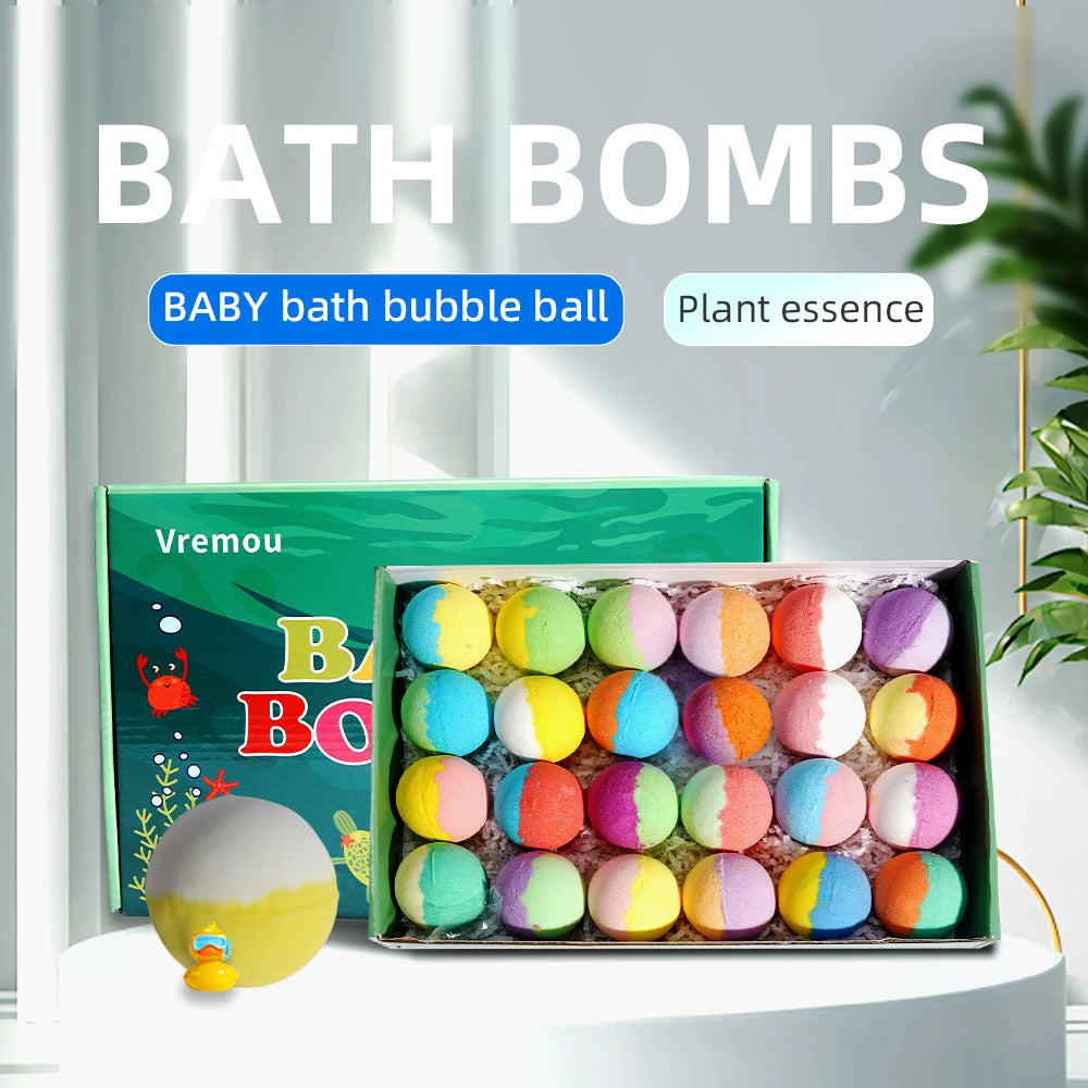 Kids Bath Bombs with Surprise Inside – 24 Pack Gift Set