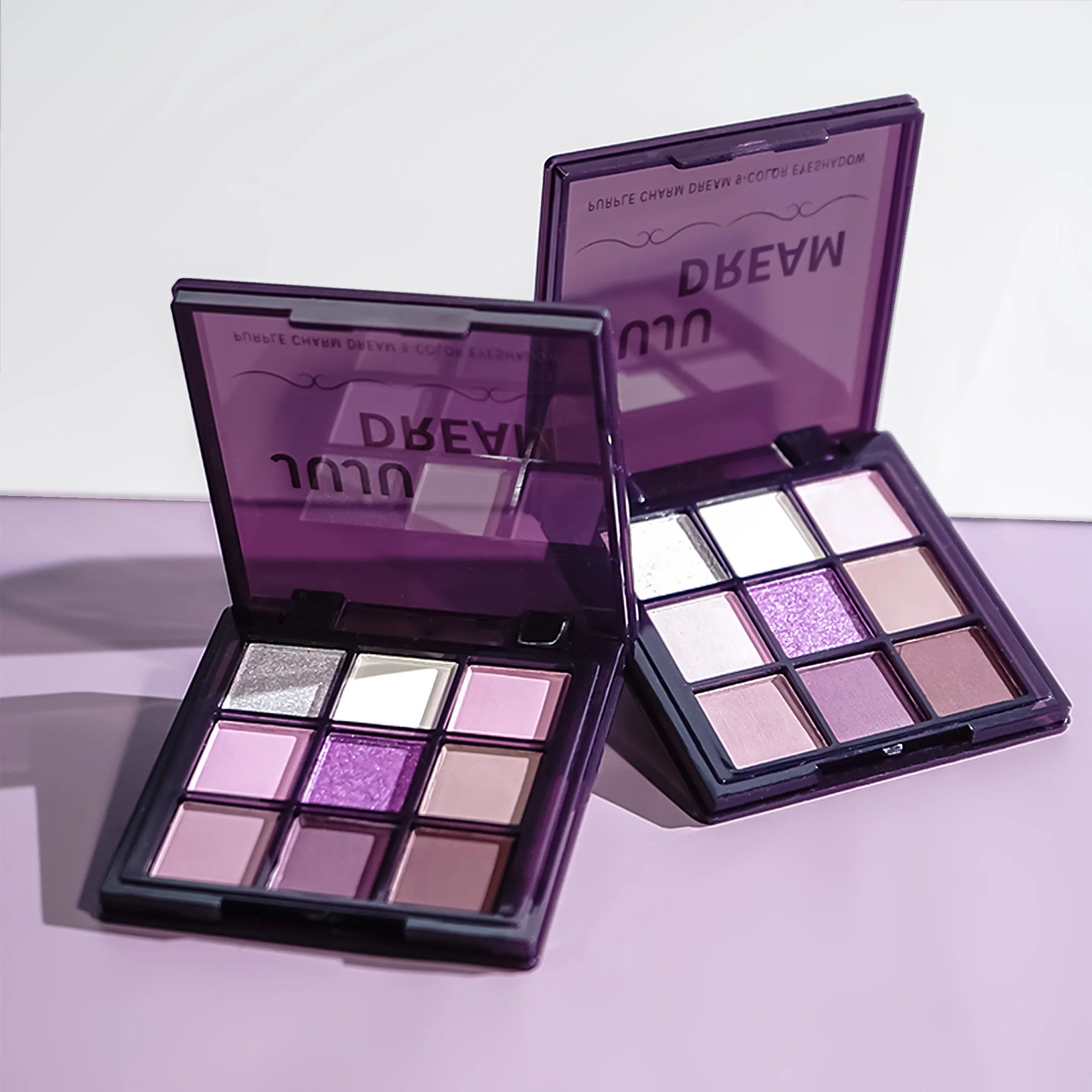 9-Color Purple Eyeshadow Palette – Matte & Shimmery