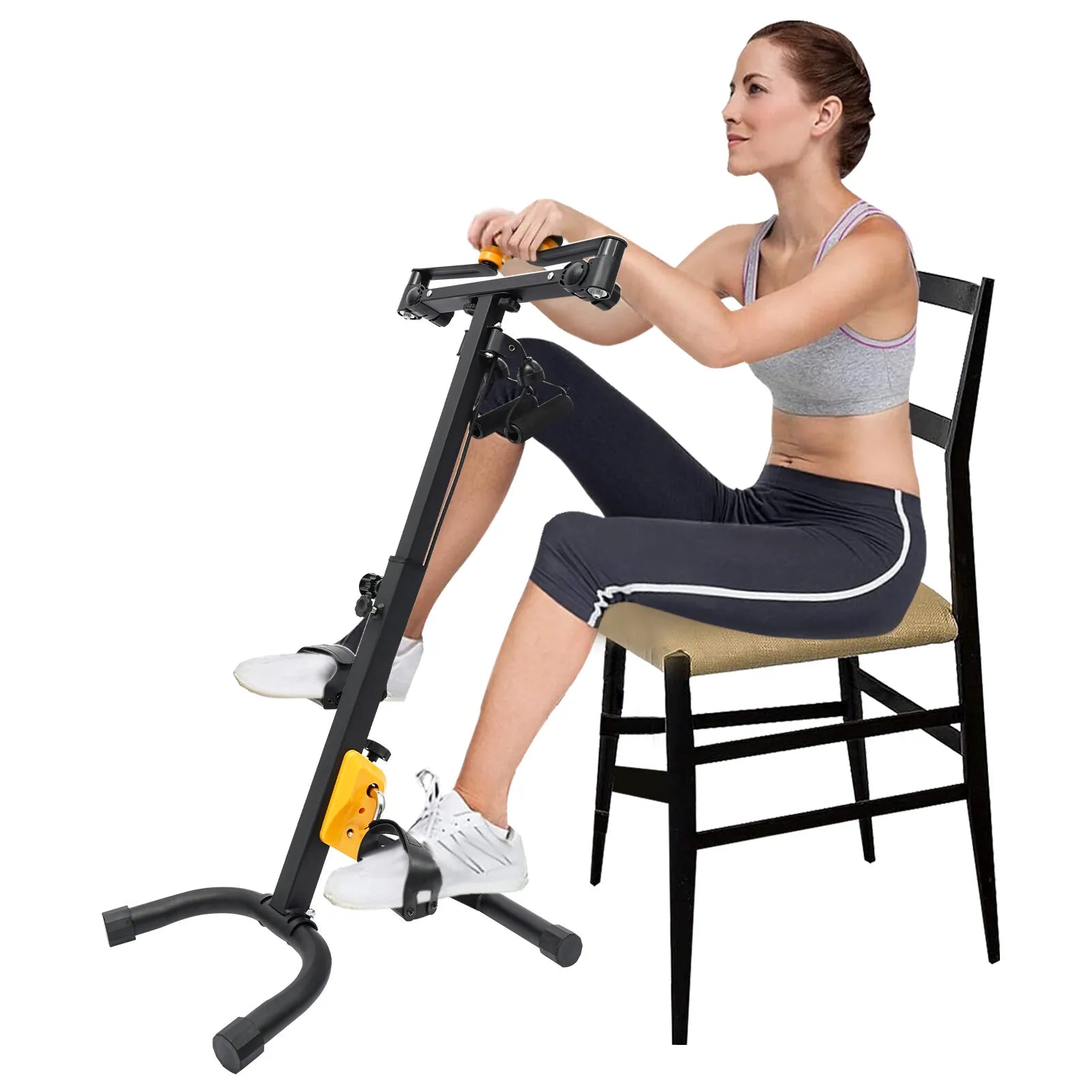 Foldable Pedal Exerciser Bike for Seniors – Adjustable Rehab Equipment