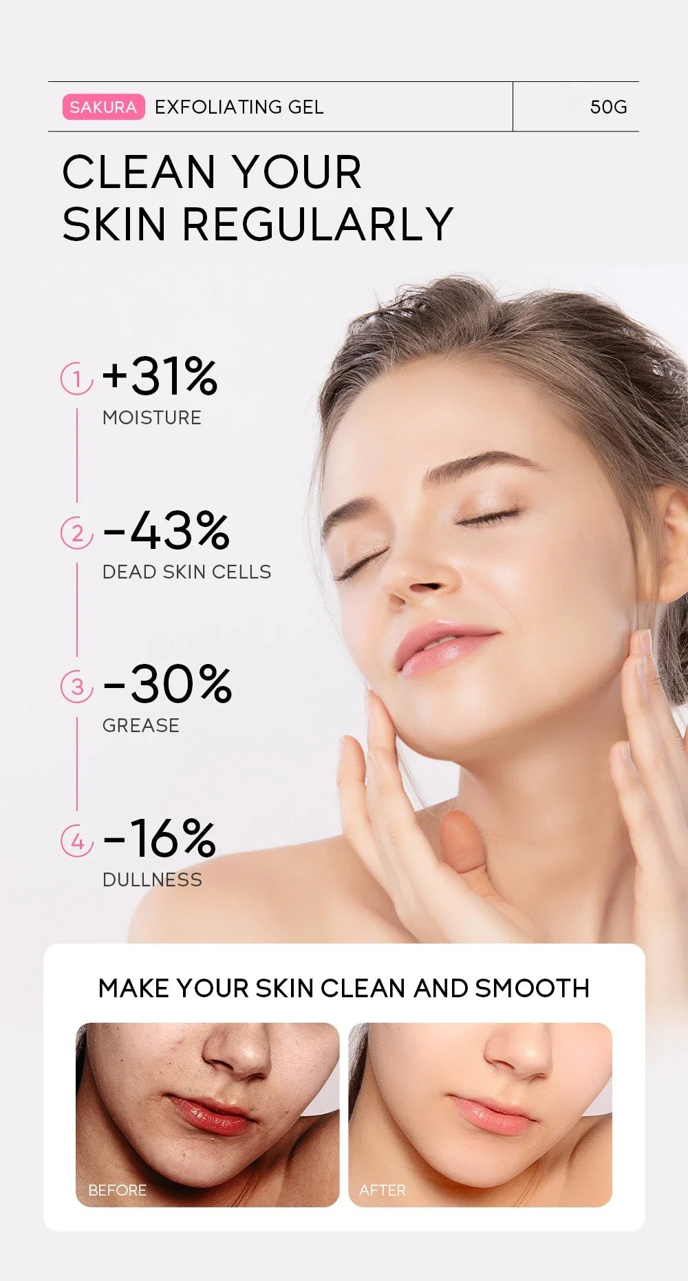 Sakura Exfoliating Peeling Gel