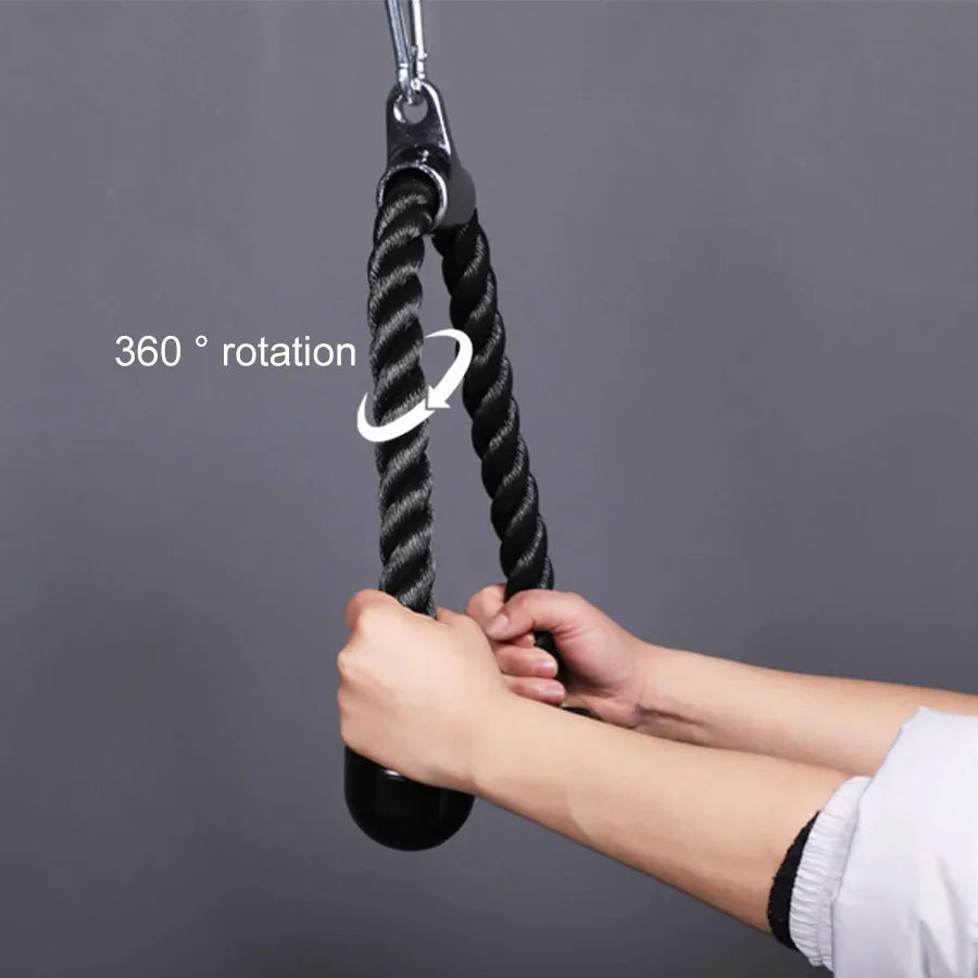 Triceps Rope Pull Down Cable Attachment – Gym Accessory